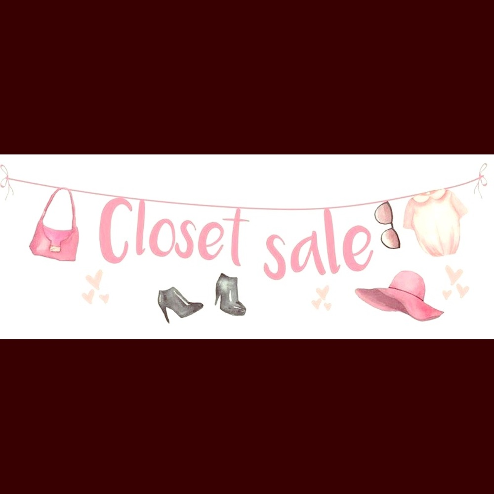 Closet sale starting now 🛍
